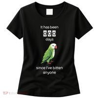 Funny Quaker Biting Quaker Parrot Joke Monk Parrot Women's T-Shirt thumb 0