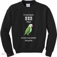 Funny Quaker Biting Quaker Parrot Joke Monk Parrot Kids Sweatshirt thumb 0