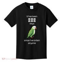 Funny Quaker Biting Quaker Parrot Joke Monk Parrot Kids T-Shirt thumb 0
