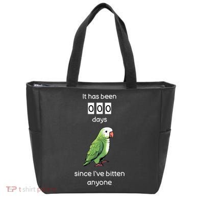 Funny Quaker Biting Quaker Parrot Joke Monk Parrot Tote Bag