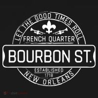 French Quarter Bourbon St New Orleans Fleur De Lis Souvenir Long Sleeve Shirt thumb 2