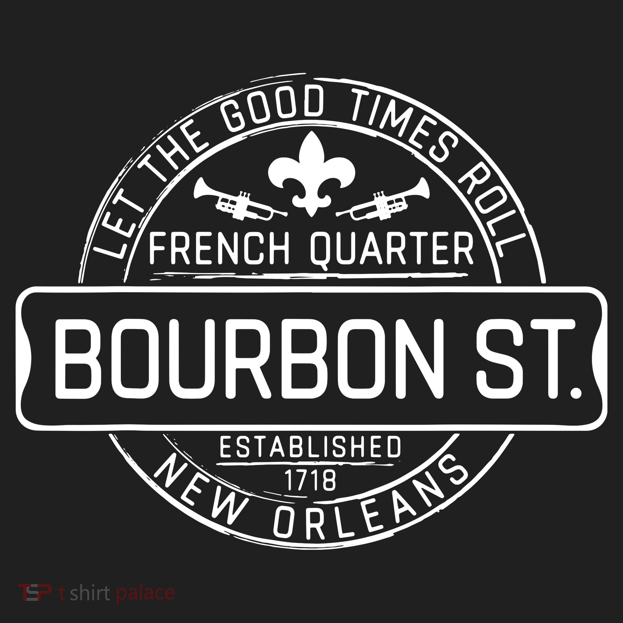 French Quarter Bourbon St New Orleans Fleur De Lis Souvenir Beanie