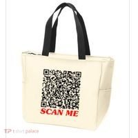 Fuckyou Qr Code Anti Social Sarcastic Tote Bag thumb 3