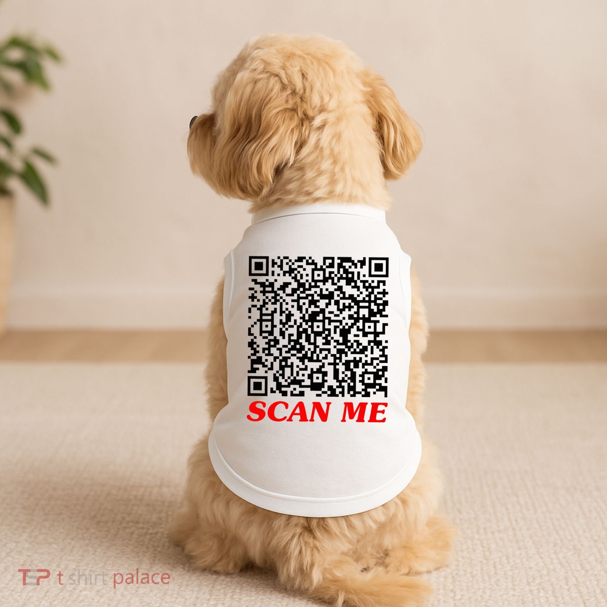 Fuckyou Qr Code Anti Social Sarcastic Doggie Tank