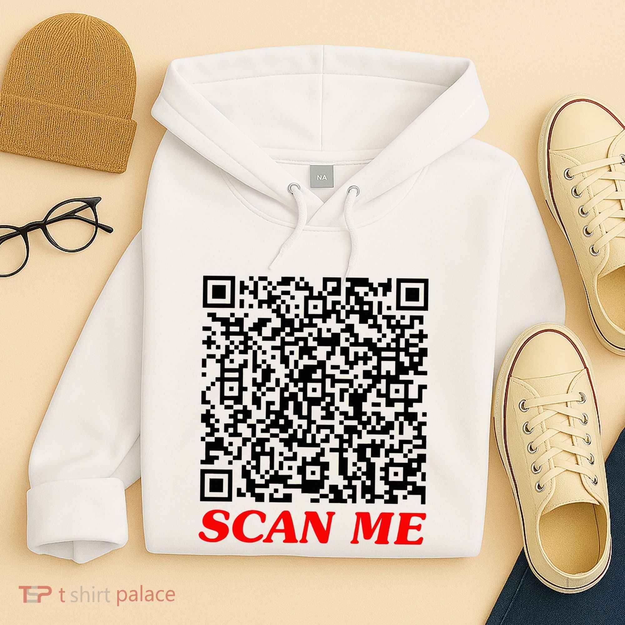 Fuckyou Qr Code Anti Social Sarcastic Hoodie