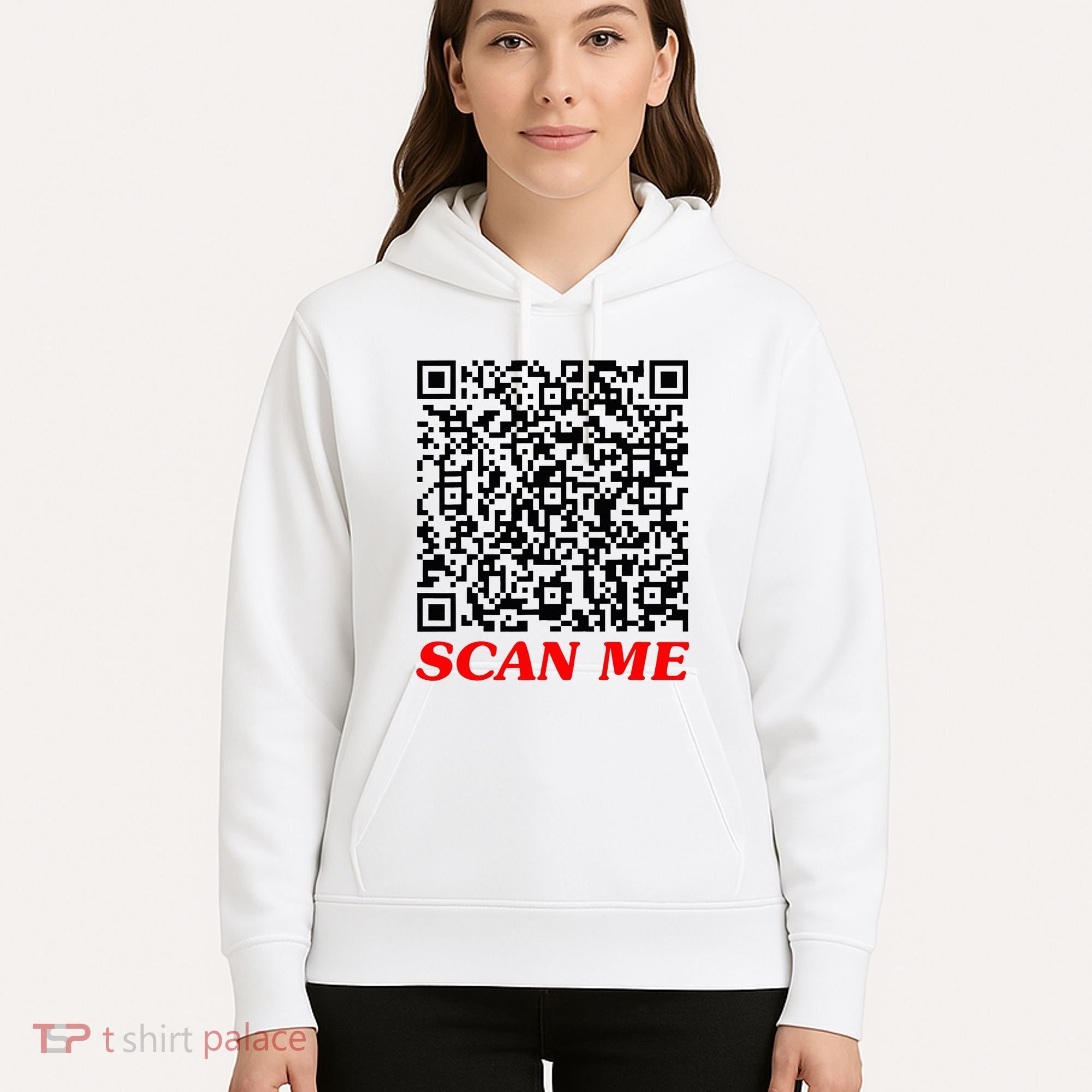 Fuckyou Qr Code Anti Social Sarcastic Hoodie