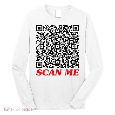 Fuckyou Qr Code Anti Social Sarcastic Long Sleeve Shirt