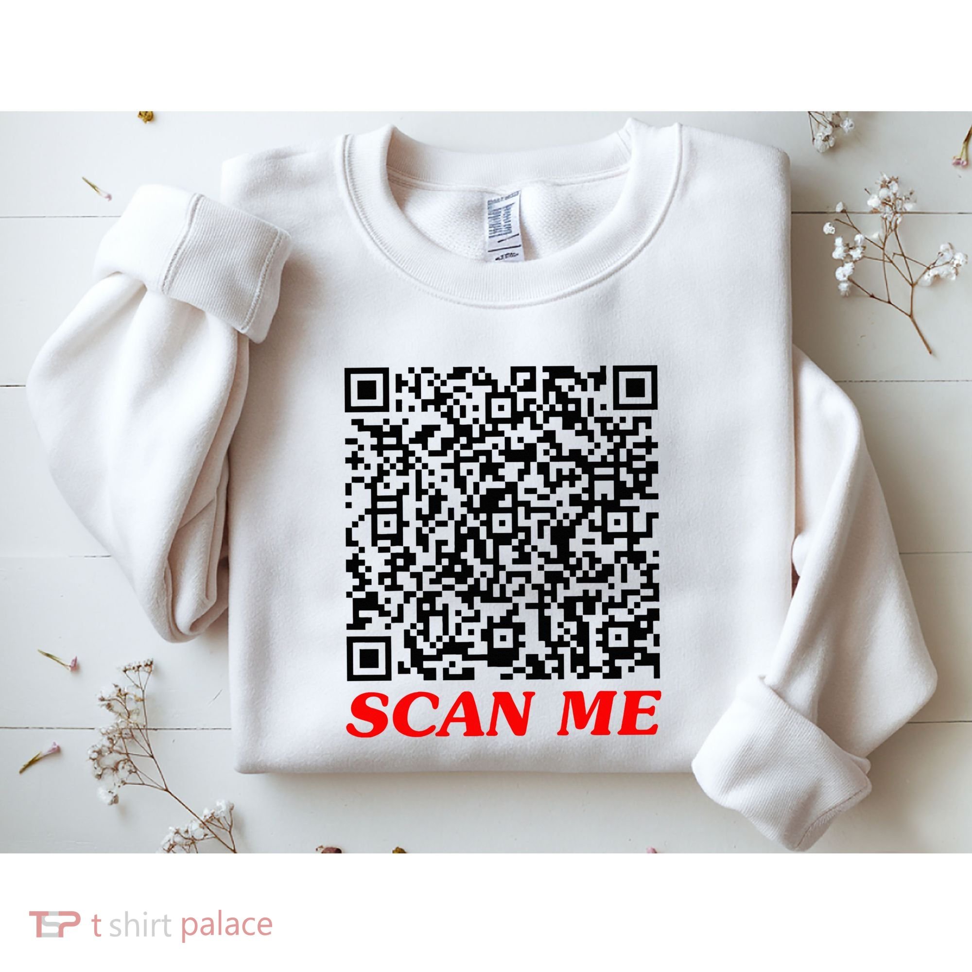 Fuckyou Qr Code Anti Social Sarcastic Sweatshirt