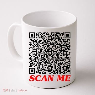 Fuckyou Qr Code Anti Social Sarcastic Coffee Mug