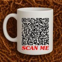 Fuckyou Qr Code Anti Social Sarcastic Coffee Mug thumb 2