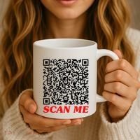 Fuckyou Qr Code Anti Social Sarcastic Coffee Mug thumb 3