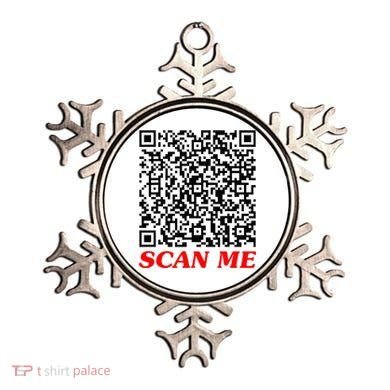 Fuckyou Qr Code Anti Social Sarcastic Ornament