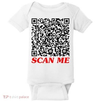 Fuckyou Qr Code Anti Social Sarcastic Baby Bodysuit