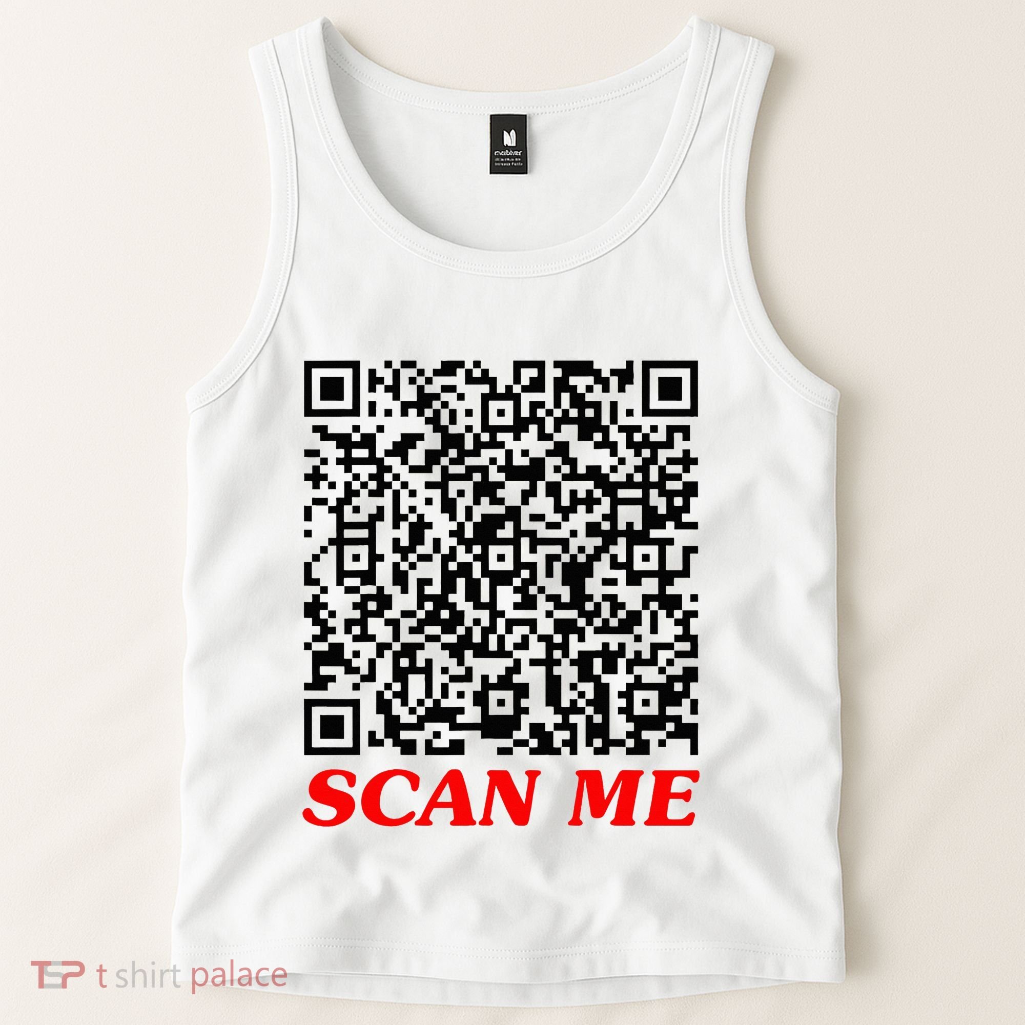 Fuckyou Qr Code Anti Social Sarcastic Tank Top