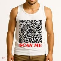Fuckyou Qr Code Anti Social Sarcastic Tank Top thumb 3