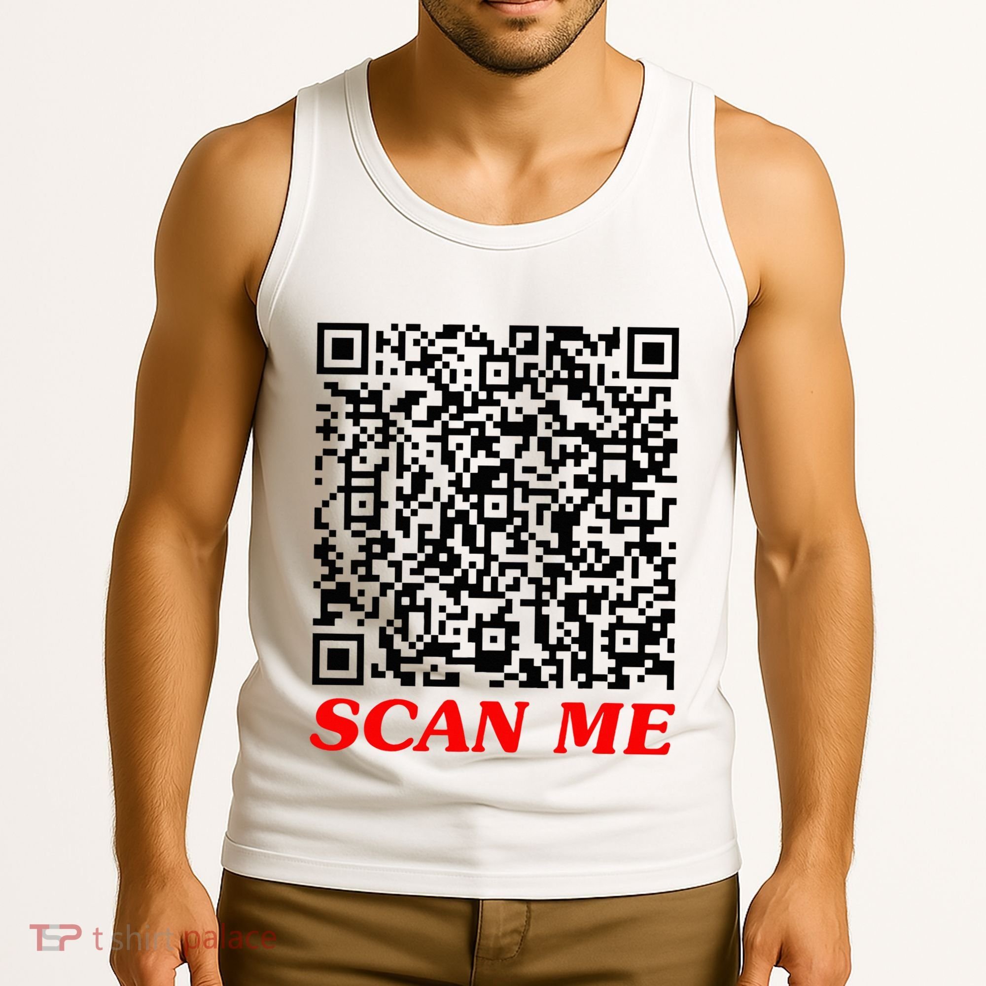 Fuckyou Qr Code Anti Social Sarcastic Tank Top