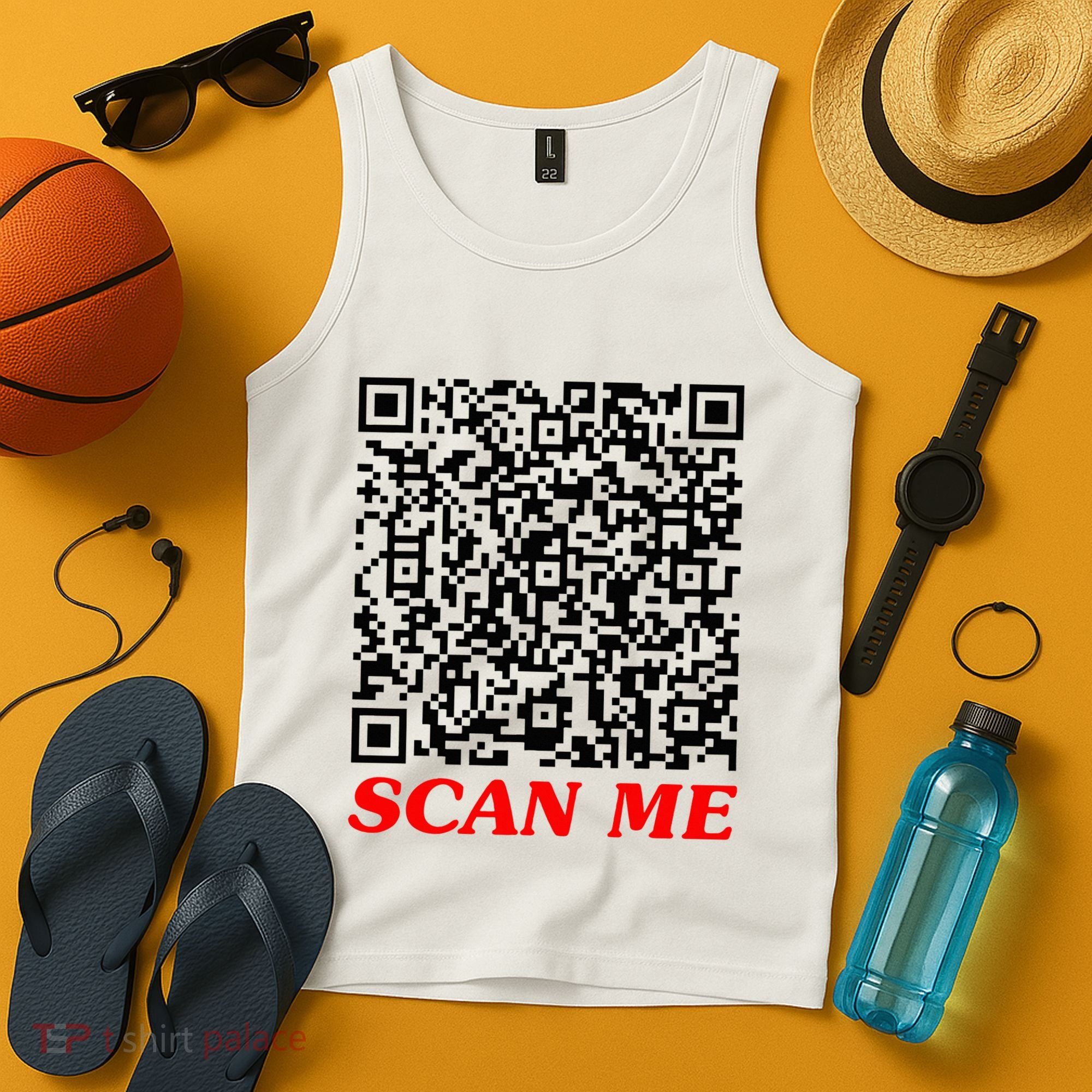 Fuckyou Qr Code Anti Social Sarcastic Tank Top