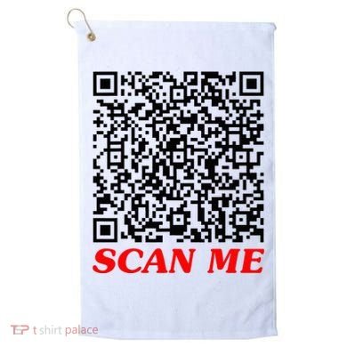 Fuckyou Qr Code Anti Social Sarcastic Golf Towel