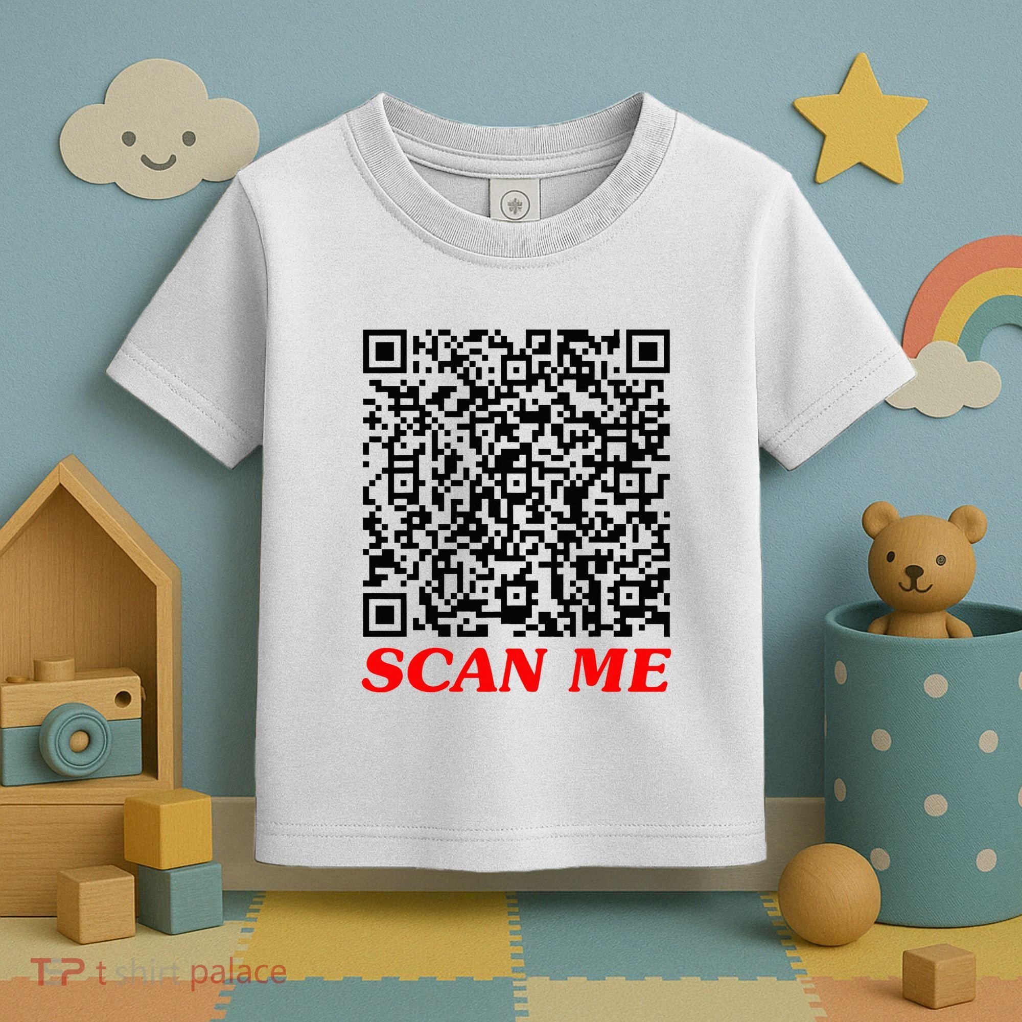 Fuckyou Qr Code Anti Social Sarcastic Toddler T-Shirt