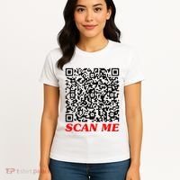 Fuckyou Qr Code Anti Social Sarcastic Women's T-Shirt thumb 4