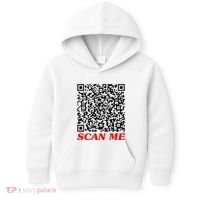 Fuckyou Qr Code Anti Social Sarcastic Kids Hoodie thumb 0