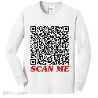 Fuckyou Qr Code Anti Social Sarcastic Kids Long Sleeve Shirt thumb 0