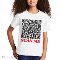 Fuckyou Qr Code Anti Social Sarcastic Kids T-Shirt thumb 2