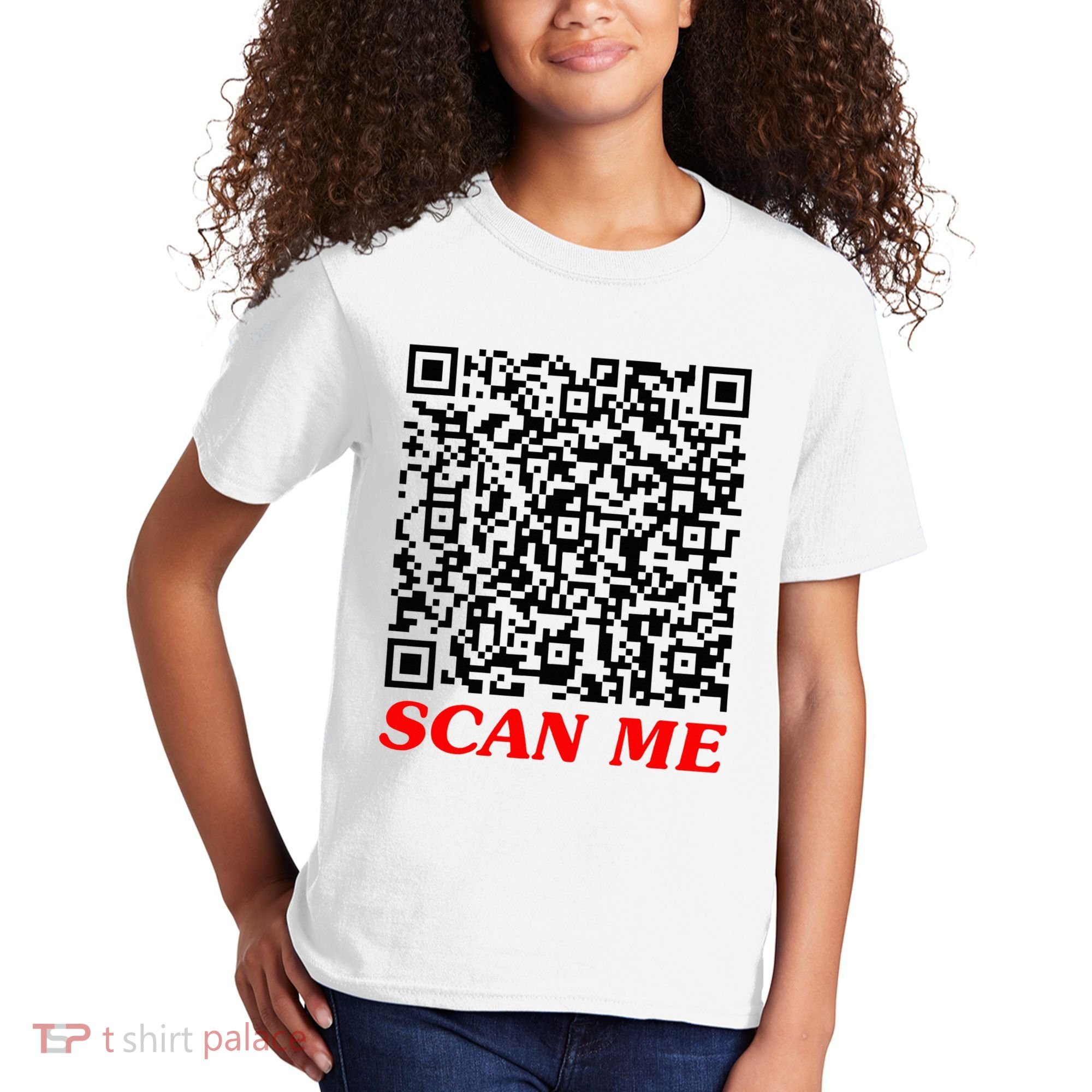 Fuckyou Qr Code Anti Social Sarcastic Kids T-Shirt