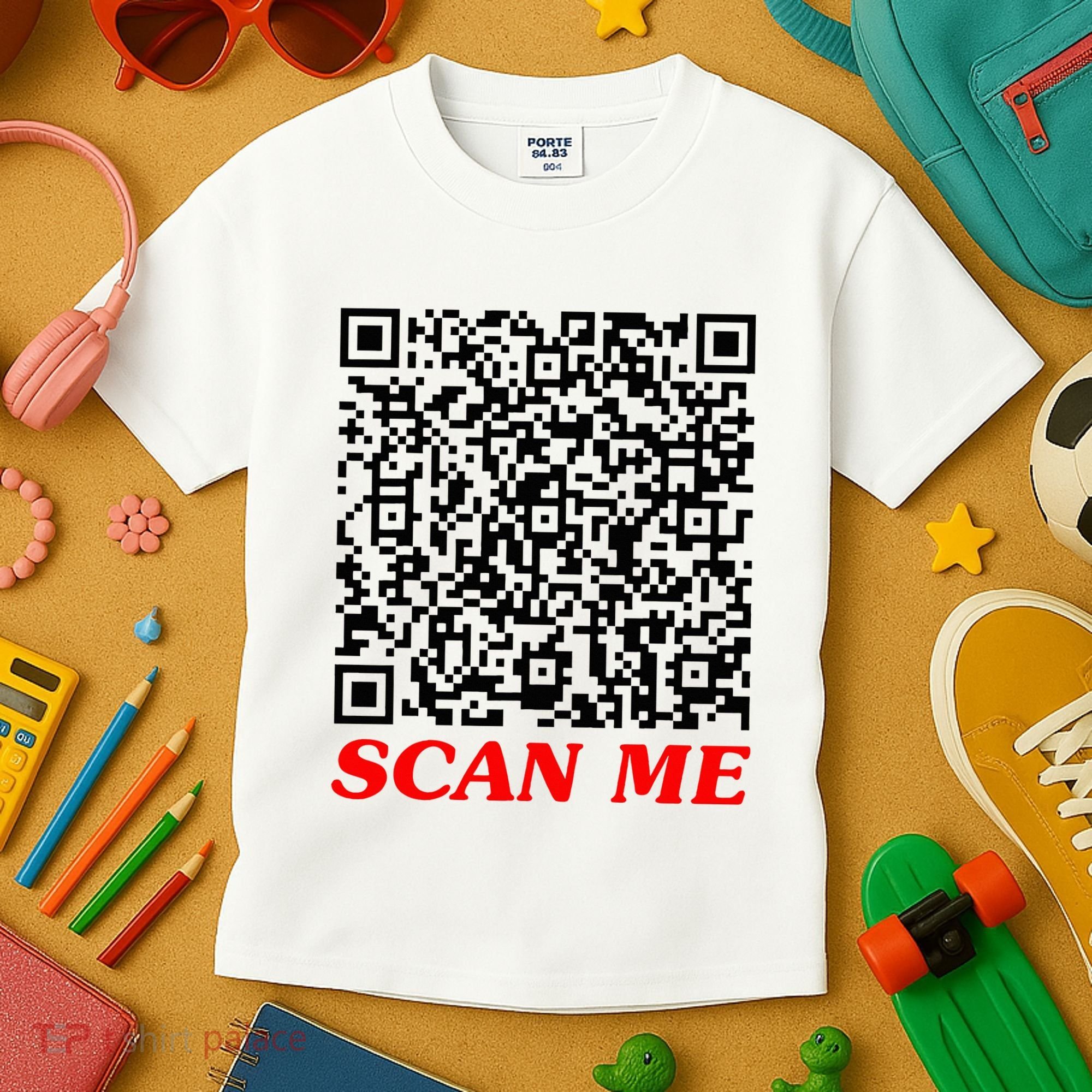 Fuckyou Qr Code Anti Social Sarcastic Kids T-Shirt