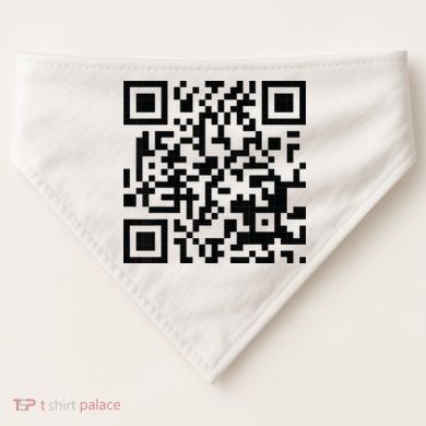 Fuckoff Qr Code USA-Made Doggie Bandana