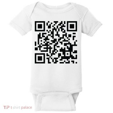 Fuckoff Qr Code Baby Bodysuit