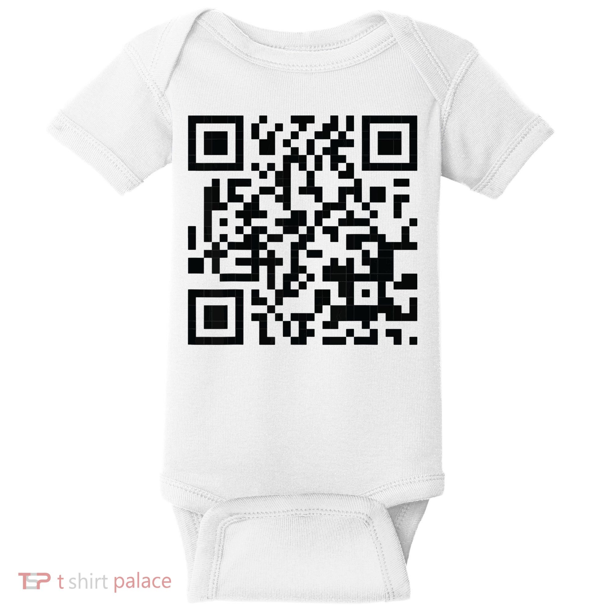 Fuckoff Qr Code Baby Bodysuit