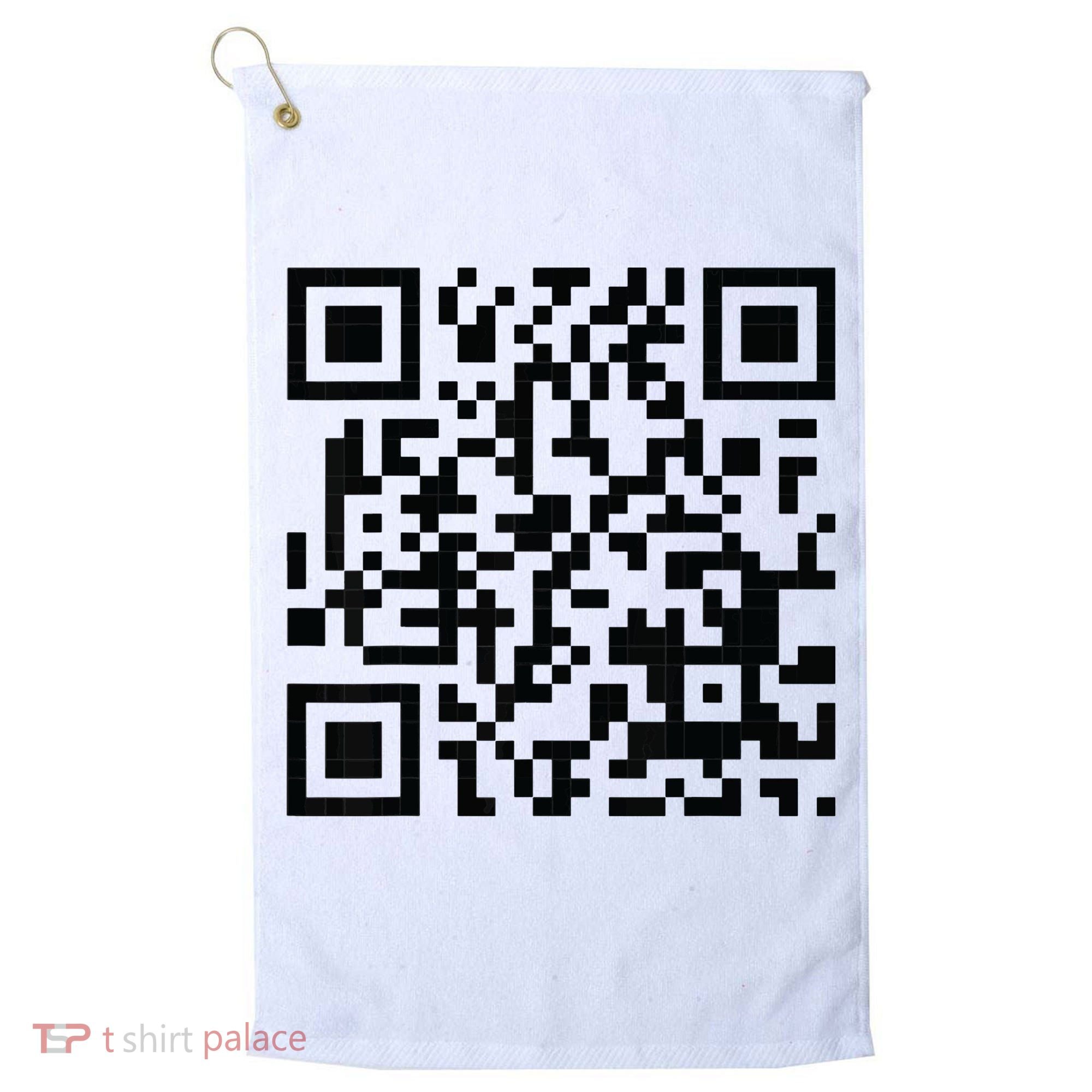 Fuckoff Qr Code Golf Towel