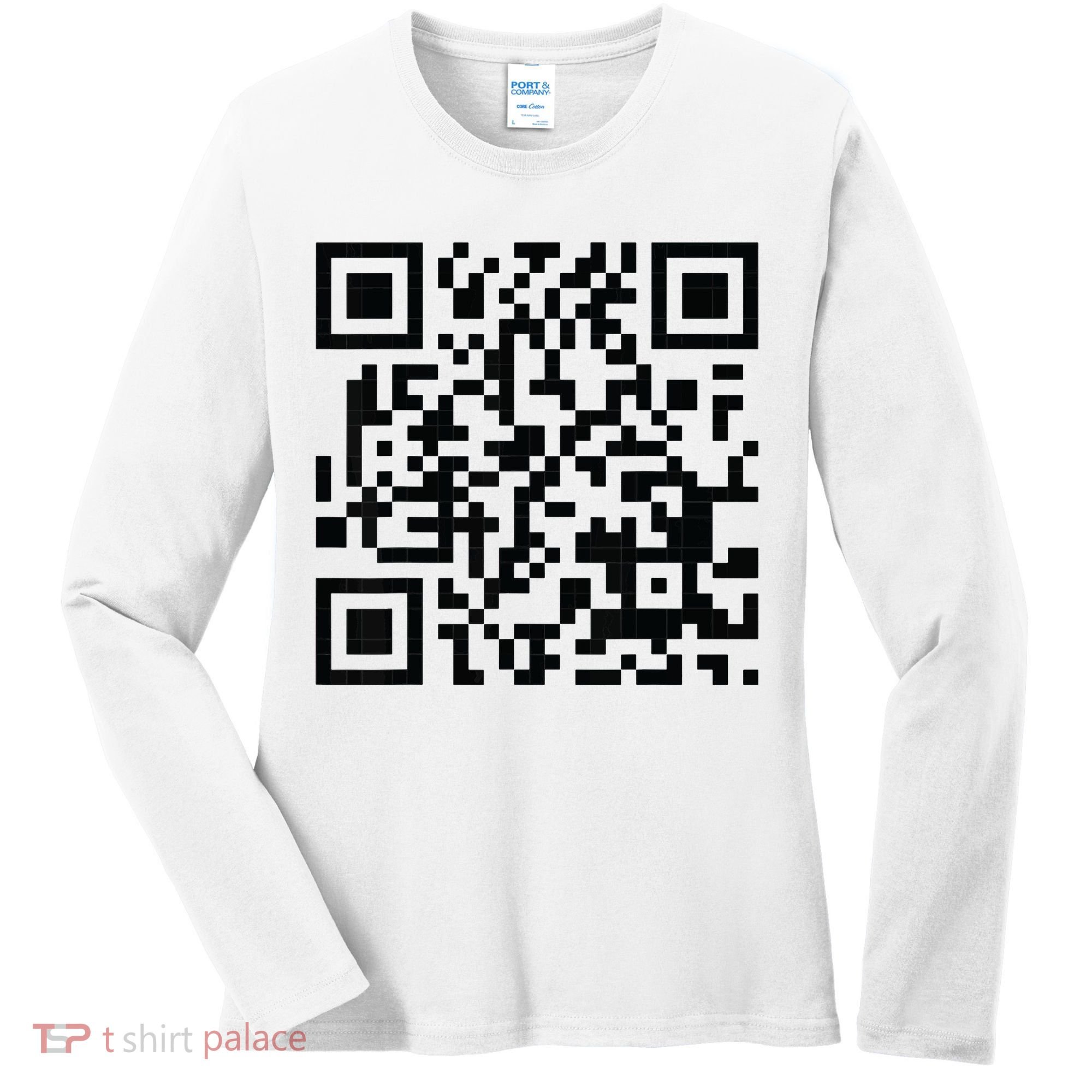 Fuckoff Qr Code Women's Long Sleeve Shirt