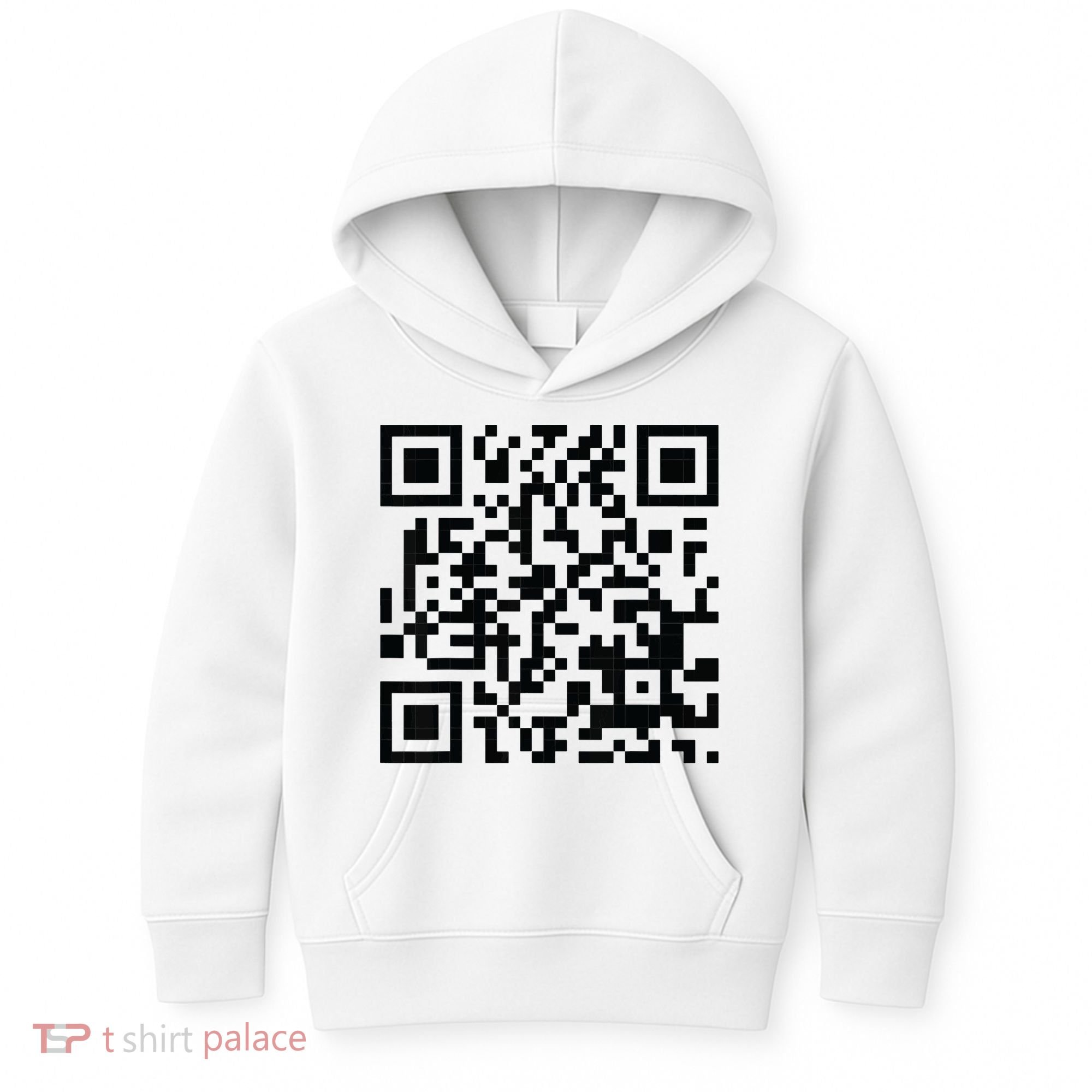 Fuckoff Qr Code Kids Hoodie