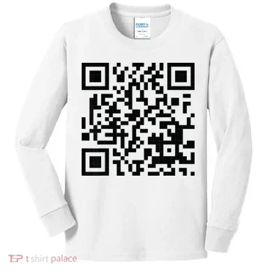 Fuckoff Qr Code Kids Long Sleeve Shirt