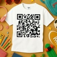 Fuckoff Qr Code Kids T-Shirt thumb 3