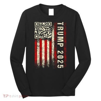 Funny Qr Donald Trump Dancing 4745 Code Video Long Sleeve Shirt