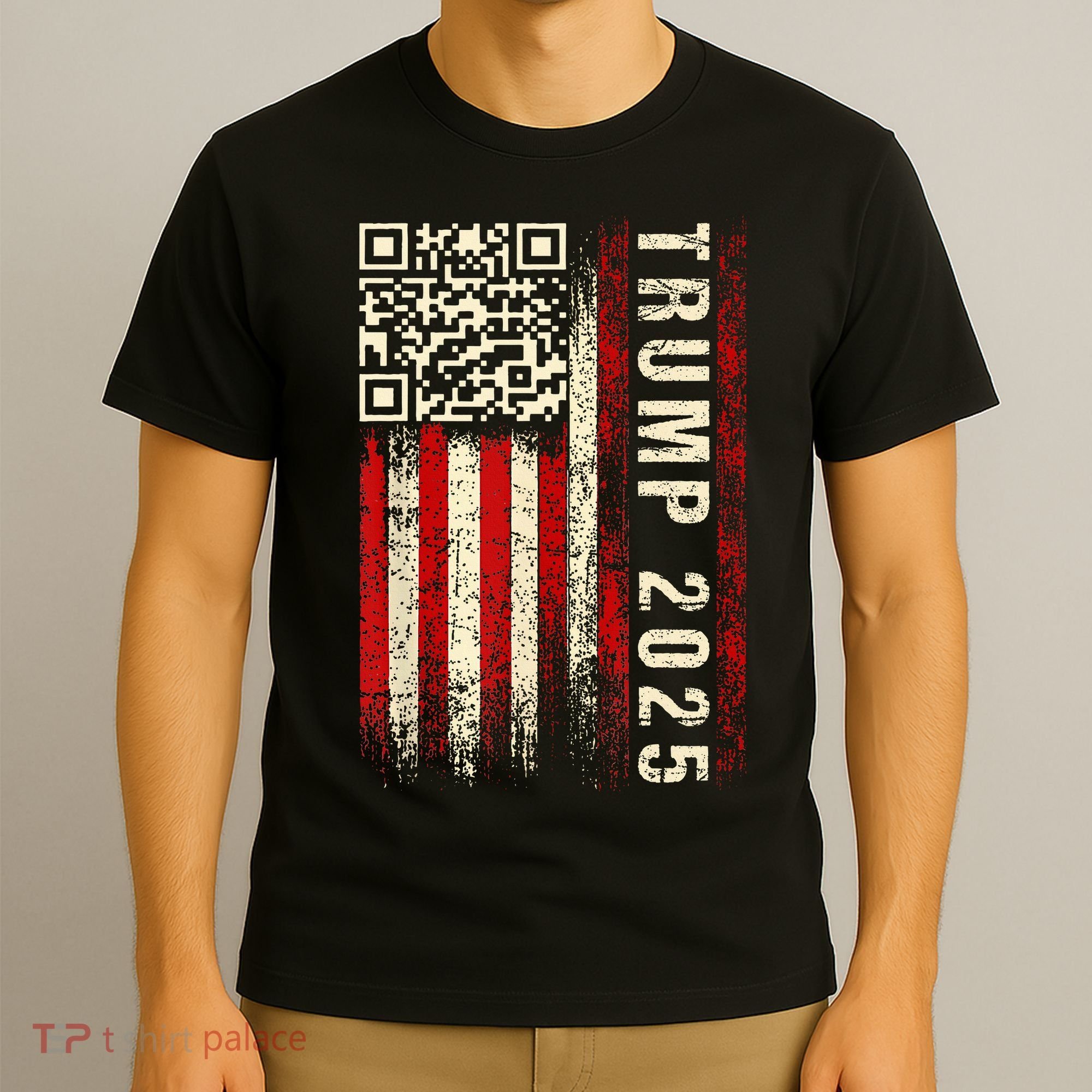 Funny Qr Donald Trump Dancing 4745 Code Video T-Shirt