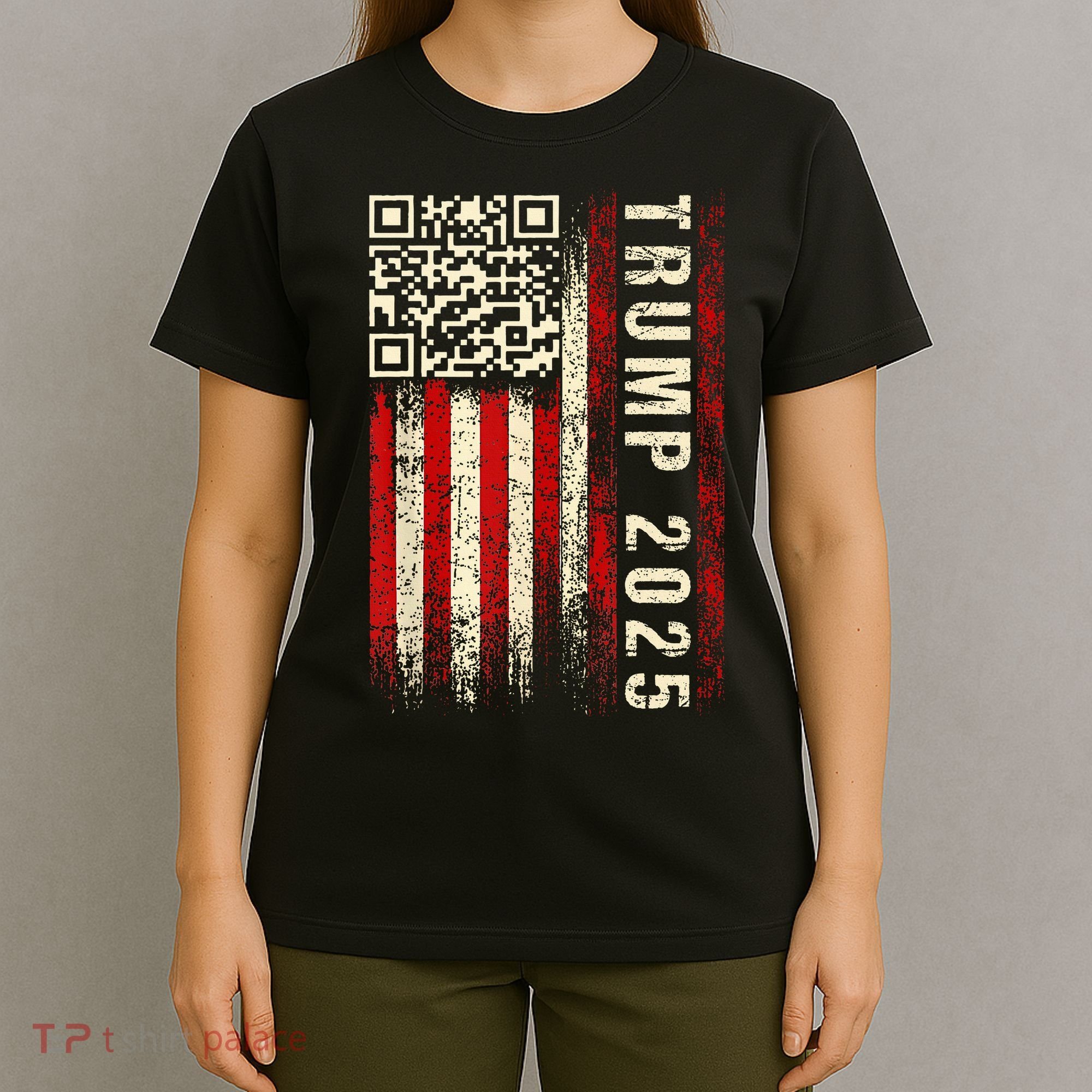 Funny Qr Donald Trump Dancing 4745 Code Video T-Shirt