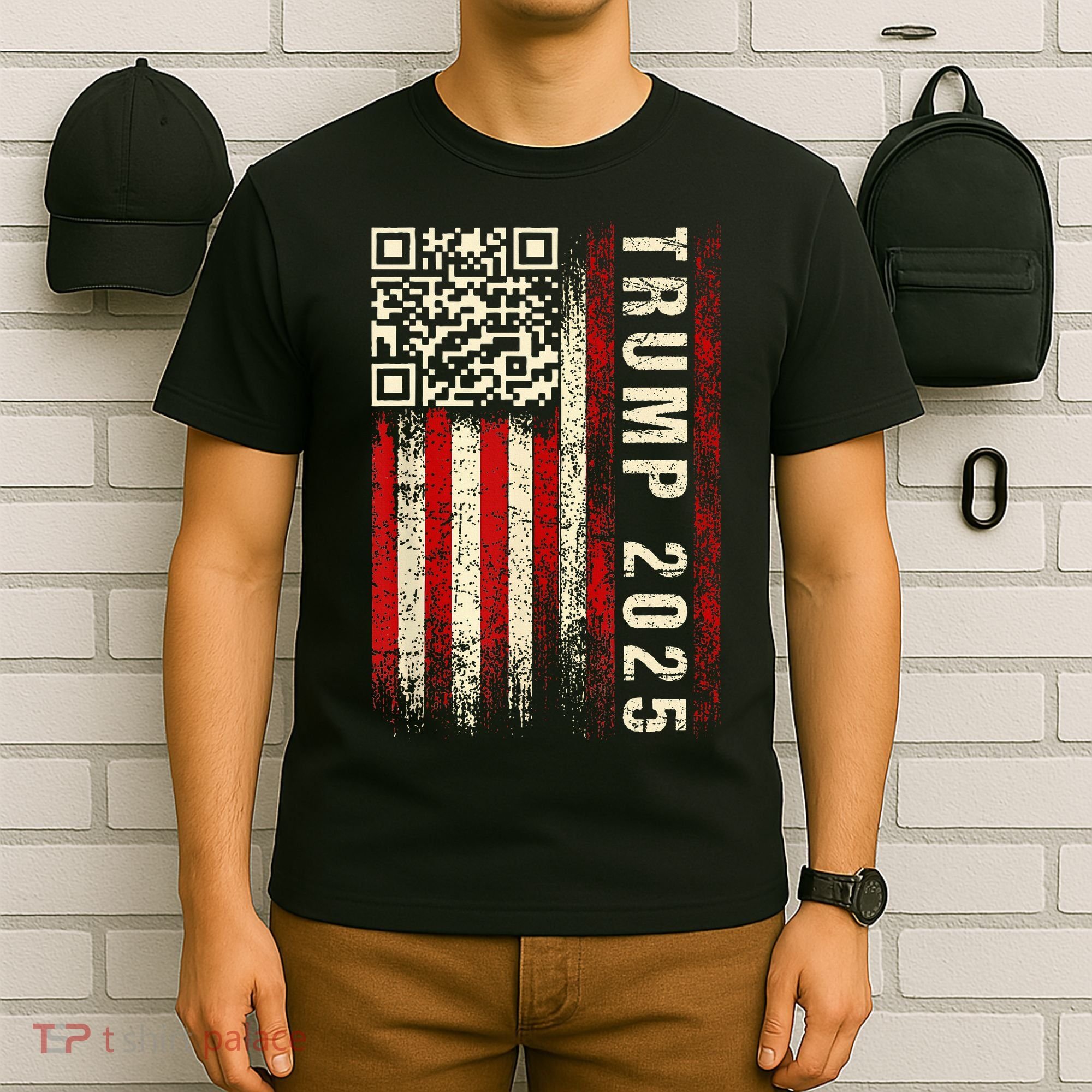 Funny Qr Donald Trump Dancing 4745 Code Video T-Shirt