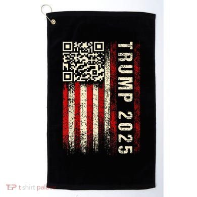 Funny Qr Donald Trump Dancing 4745 Code Video Golf Towel
