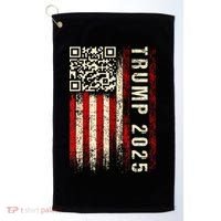 Funny Qr Donald Trump Dancing 4745 Code Video Golf Towel thumb 0