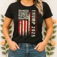 Funny Qr Donald Trump Dancing 4745 Code Video Women's T-Shirt thumb 2