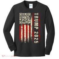 Funny Qr Donald Trump Dancing 4745 Code Video Kids Long Sleeve Shirt thumb 0