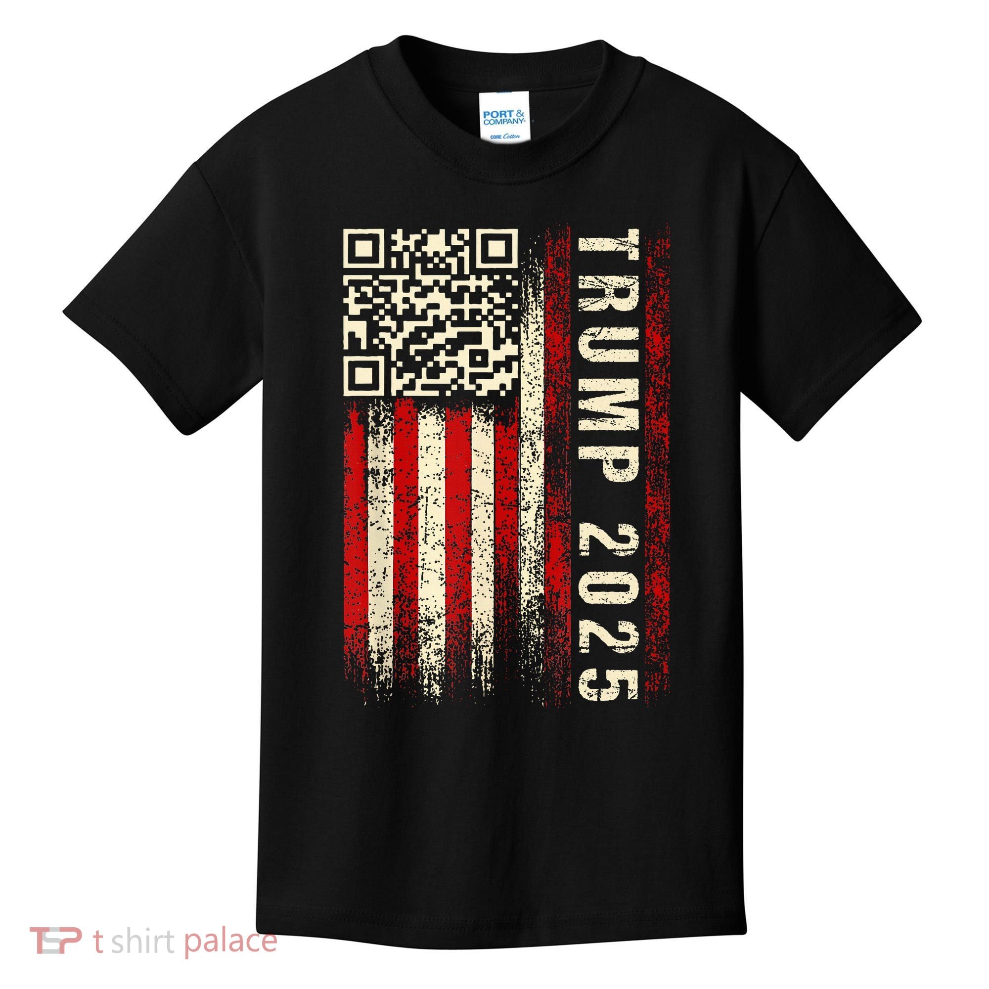 Funny Qr Donald Trump Dancing 4745 Code Video Kids T-Shirt