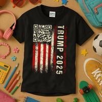 Funny Qr Donald Trump Dancing 4745 Code Video Kids T-Shirt thumb 3