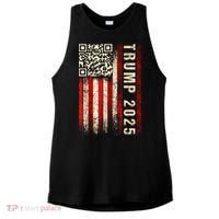 Funny Qr Donald Trump Dancing 47/45 Code Video Ladies PosiCharge Tri-Blend Wicking Tank thumb 0