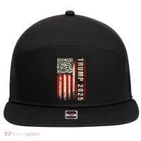 Funny Qr Donald Trump Dancing 47/45 Code Video 7 Panel Mesh Trucker Snapback Hat thumb 0