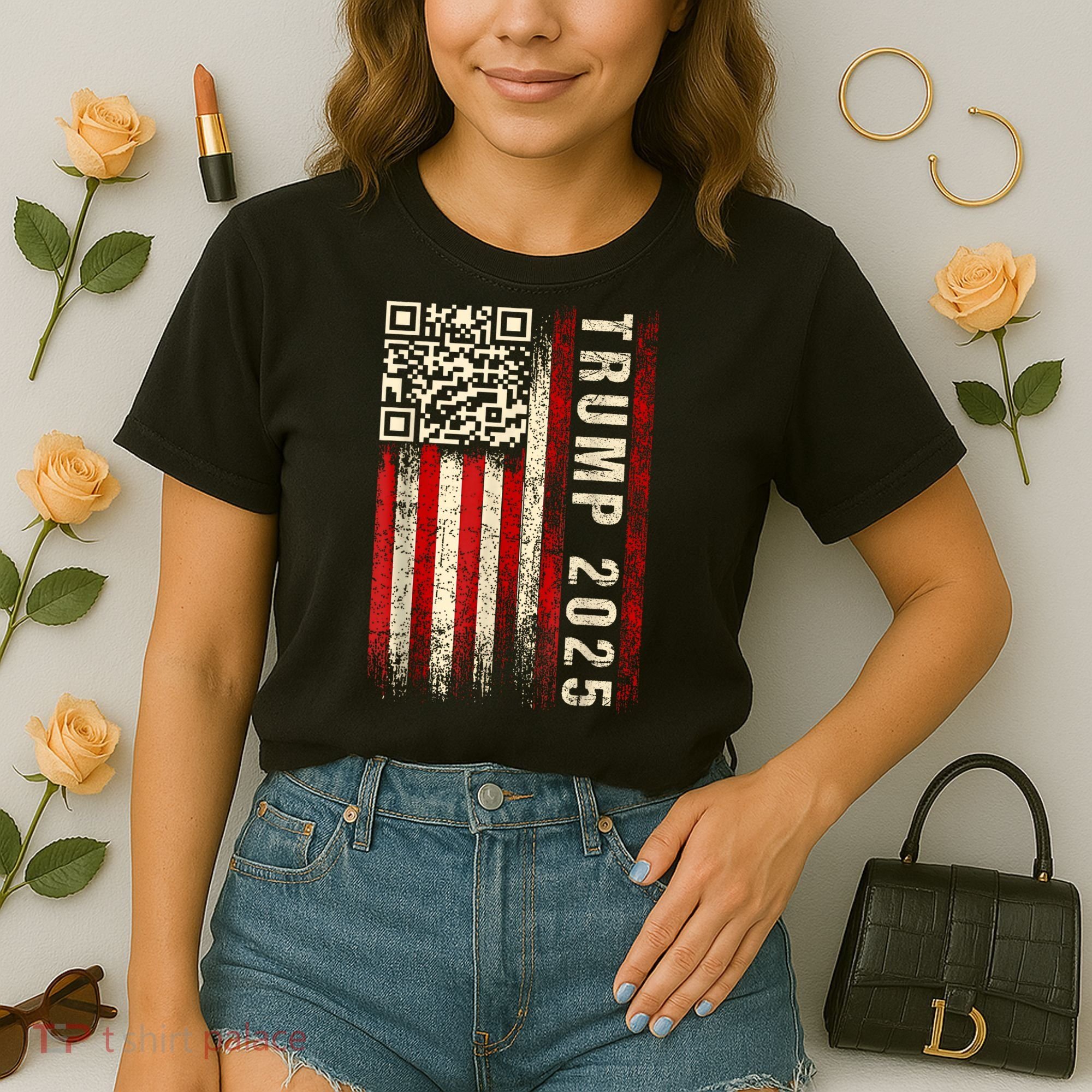 Funny Qr Donald Trump Dancing 47/45 Code Video Comfort Colors Boxy T-Shirt